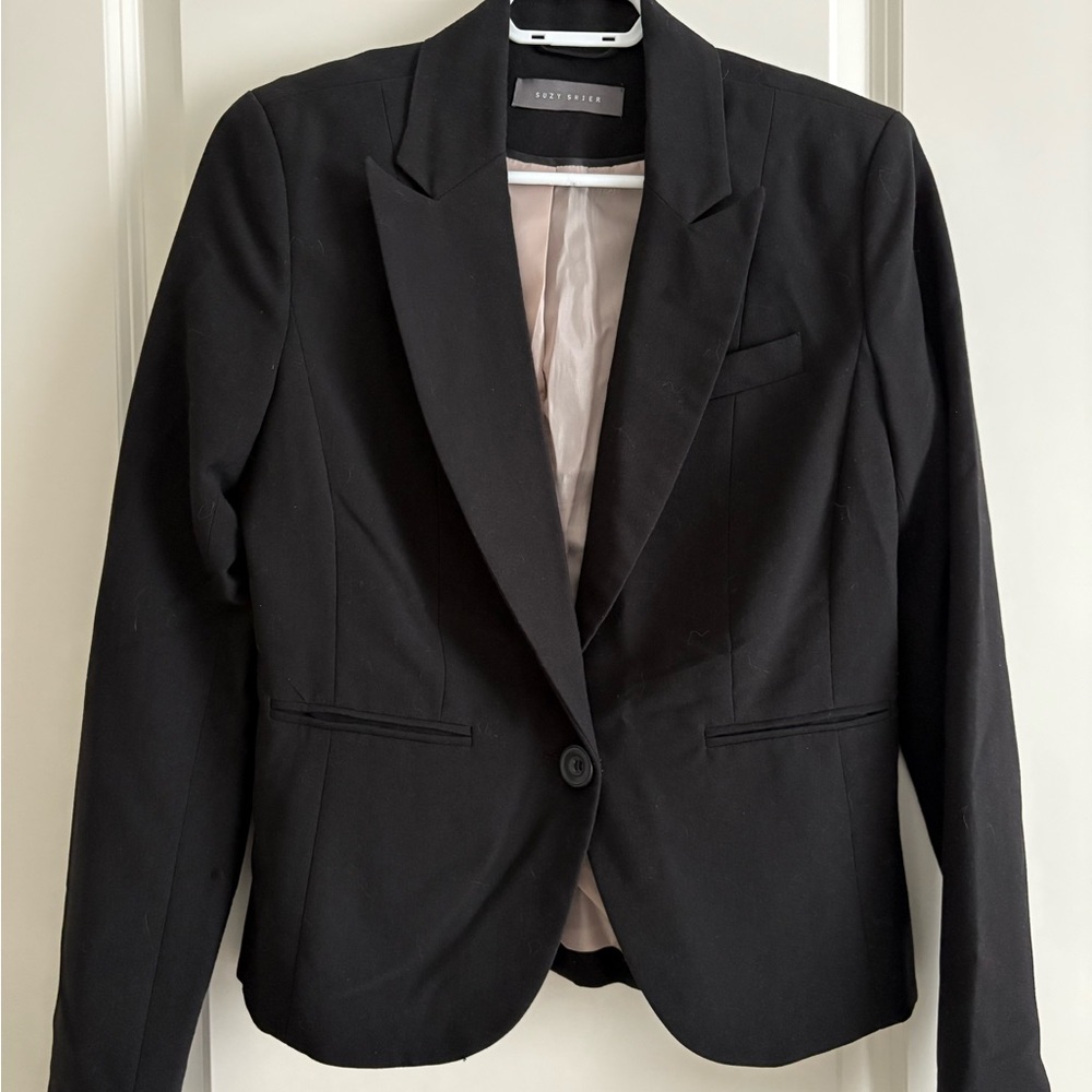 Suzy Shier Classic Black Blazer